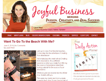 Tablet Screenshot of joyfulbusiness.com